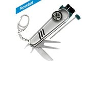 Cortaplumas Golf con Llavero
CÓDIGO: CCH26 	
Cortaplumas de Golf de Acero Inoxidable con 7 funciones. Incluye Cuchillo, Levanta-Pique corto, Levanta-Pique largo, Cepillo, Bolígrafo tinta negra, Marcador magnético y llavero. Presentación en caja de regalo plateada.
• Tamaño: 9.2 x 2.6 x 1.5 cm. (cerrada)
• Peso: 50 grs.
• Sugerencia de Impresión: Serigrafía con calor, Pantógrafo, Grabado Láser.