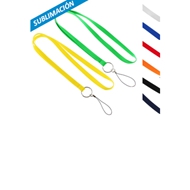 Lanyard Porta-Llavero
CÓDIGO: CCA21
Lanyard de polyester liso de 1 cm de ancho para sublimación, con terminal llavero + porta-accesorios (pendrive o celular).
• Medidas Lanyard: 1 x 90 cm.
• Colores: Blanco (01), Azulino (02), Rojo (03), Naranjo (04), Amarillo (05), Verde (06), Negro (08), Azul Marino (20).
• Sugerencia de Impresión: Serigrafía, Sublimación. El lanyard blanco puede ser estampado con el logo en sublimación full color.
